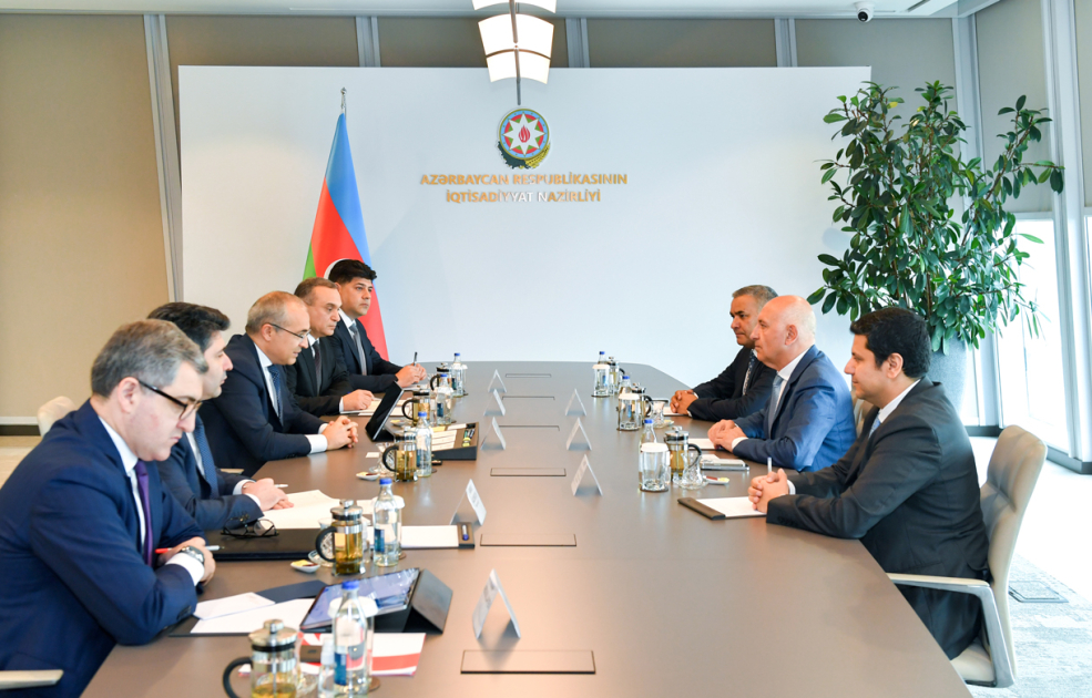 Министр экономики Азербайджана встретился с председателем Совета директоров турецкой компании Kibar Holding
