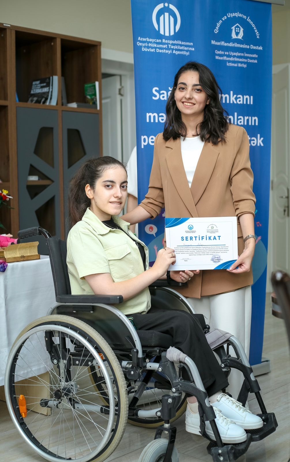 Sağlamlıq məhdudiyyəyli qadınların inkişafı və peşə təhsilinə dəstək layihəsi həyata keçirildi (FOTO)