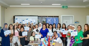 Sağlamlıq məhdudiyyəyli qadınların inkişafı və peşə təhsilinə dəstək layihəsi həyata keçirildi (FOTO)