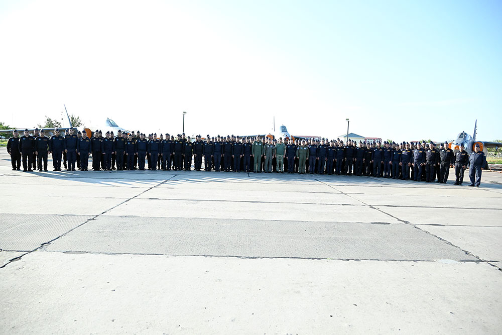 Azerbaijan's chief of general staff inspects combat activity of air force units (PHOTO)