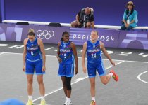 Paris-2024: Azərbaycanın qadınlardan ibarət 3x3 basketbol millisi növbəti oyununu keçirib