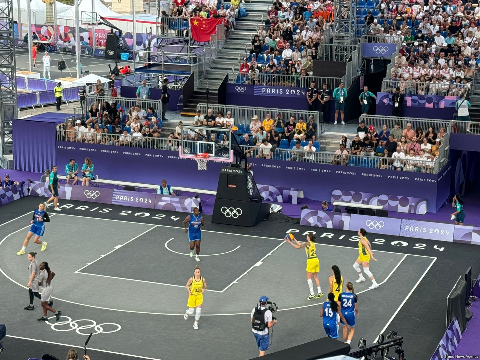 Azerbaijan women’s 3×3 basketball team loses to Australia at Paris Olympics (Photos)