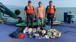 Azerbaijan catches Iraqi citizen red-handed attempting to cross border by sea (PHOTO)