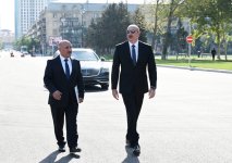 President Ilham Aliyev attends opening of new road at "Javanshir" bridge site (VIDEO/PHOTO)