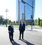 President Ilham Aliyev attends opening of new road at "Javanshir" bridge site (VIDEO/PHOTO)