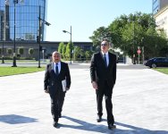 President Ilham Aliyev attends opening of new road at "Javanshir" bridge site (VIDEO/PHOTO)