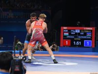 Azerbaijani wrestler Suleymanov advances to Paris 2024 semifinals (VIDEO/PHOTO)