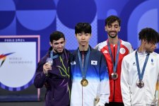 Azerbaijani taekwondoist wins silver medal at Olympic Games (PHOTO)