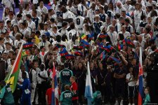 Azerbaijan participates in Olympics closing ceremony parade (PHOTO)