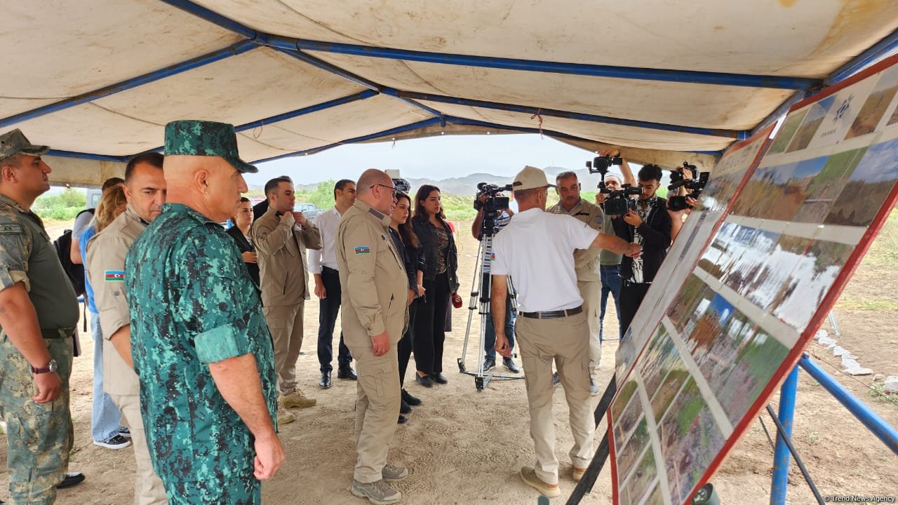 Azerbaijan's Lachin hosts meeting of working group on mine and unexploded ordnance clearance (PHOTO)