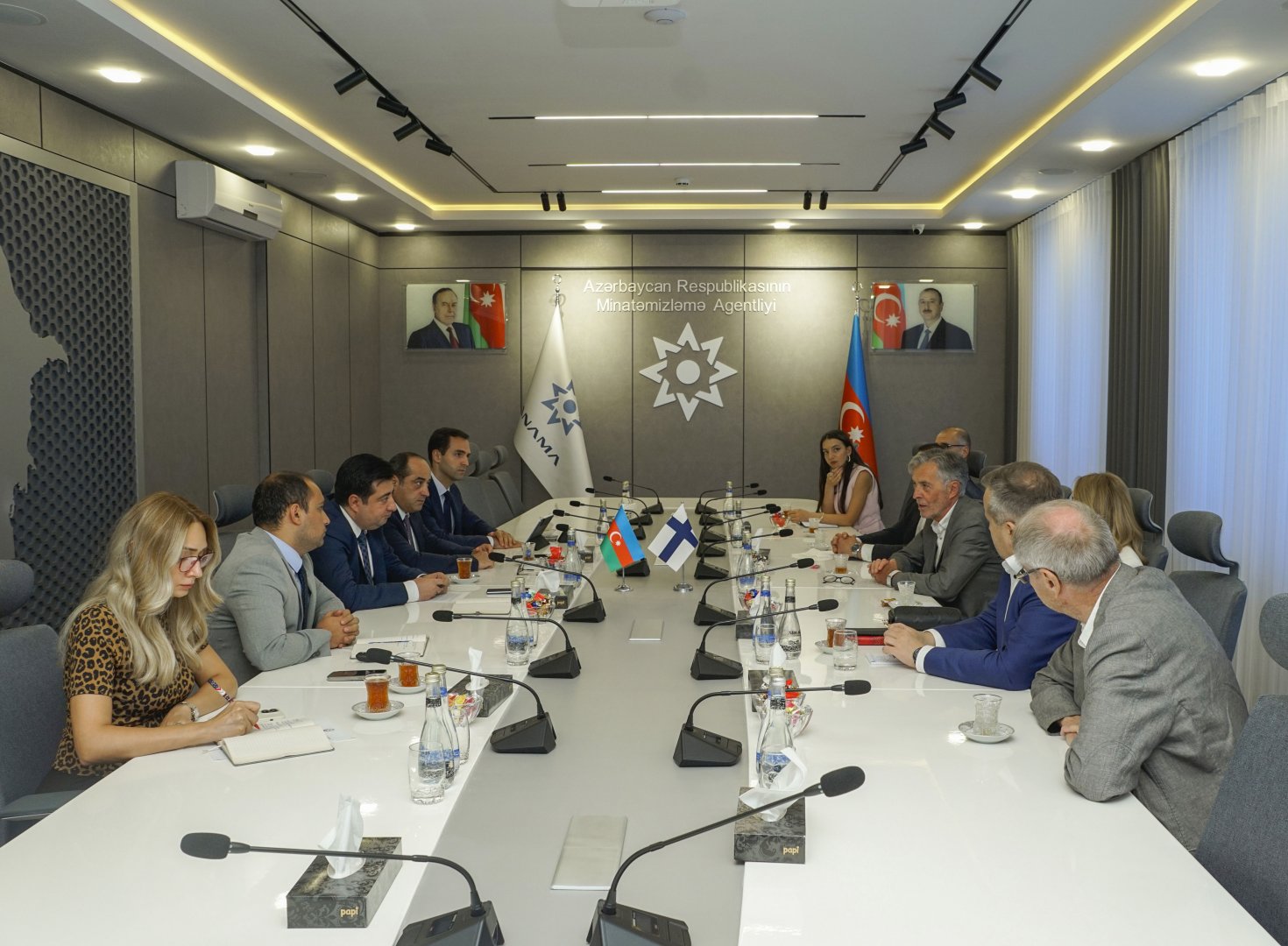 Finnish delegation paying visit to Azerbaijan (PHOTO)