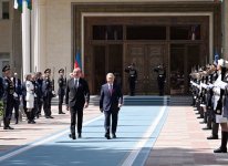 Tashkent hosts official welcome ceremony for President Ilham Aliyev (PHOTO/VIDEO)