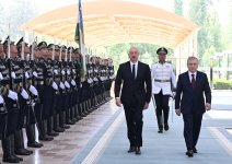 Tashkent hosts official welcome ceremony for President Ilham Aliyev (PHOTO/VIDEO)