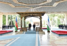 Tashkent hosts official welcome ceremony for President Ilham Aliyev (PHOTO/VIDEO)