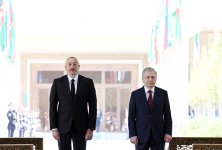 Tashkent hosts official welcome ceremony for President Ilham Aliyev (PHOTO/VIDEO)