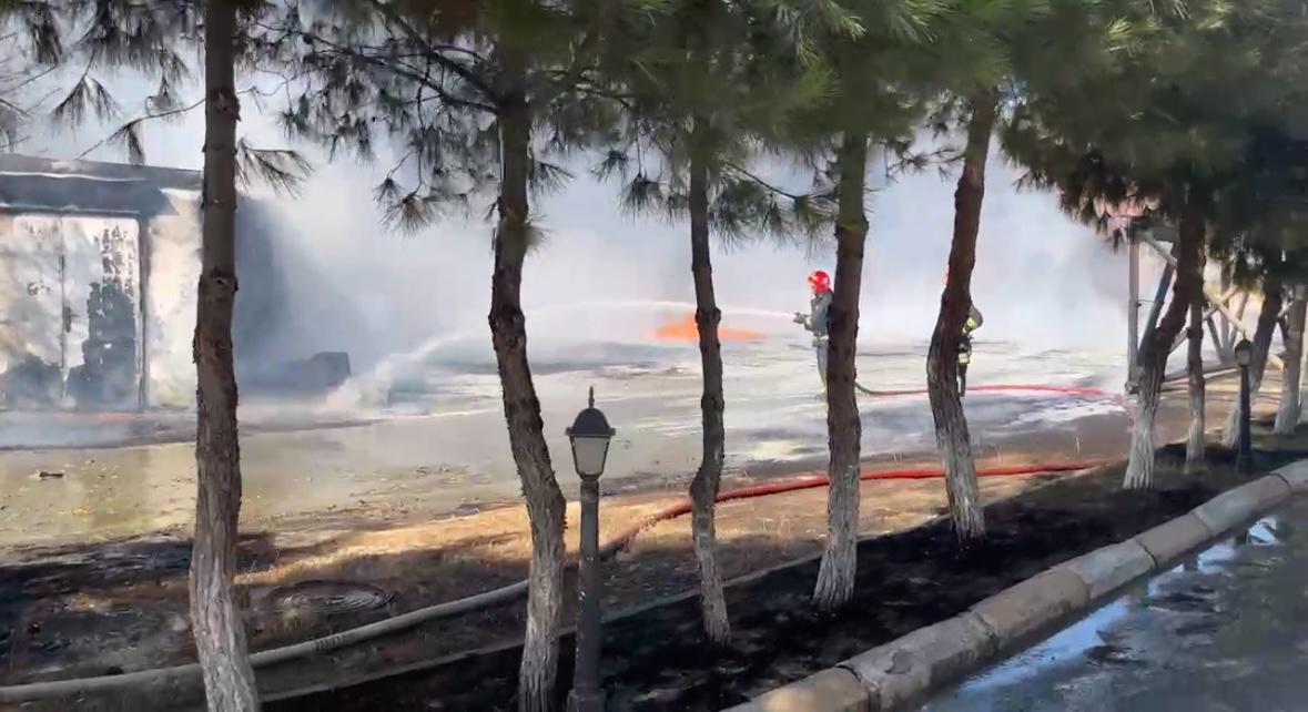 Bakıda SOCAR-ın müəssisəsindəki yanğın söndürüldü (FOTO/VİDEO) (ƏLAVƏ OLUNUB)