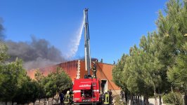 Bakıda SOCAR-ın müəssisəsindəki yanğın söndürüldü (FOTO/VİDEO) (ƏLAVƏ OLUNUB)