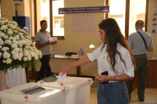 Azerbaijan's parliamentary election sees high voter turnout from very beginning (PHOTO)