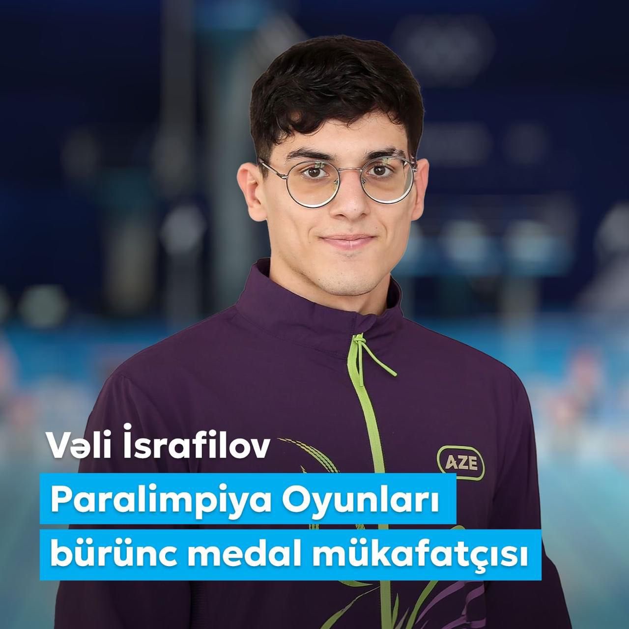 Birinci vitse-prezident Mehriban Əliyeva Paralimpiya Oyunlarında bürünc medal qazanan Vəli İsrafilovu təbrik edib (FOTO)