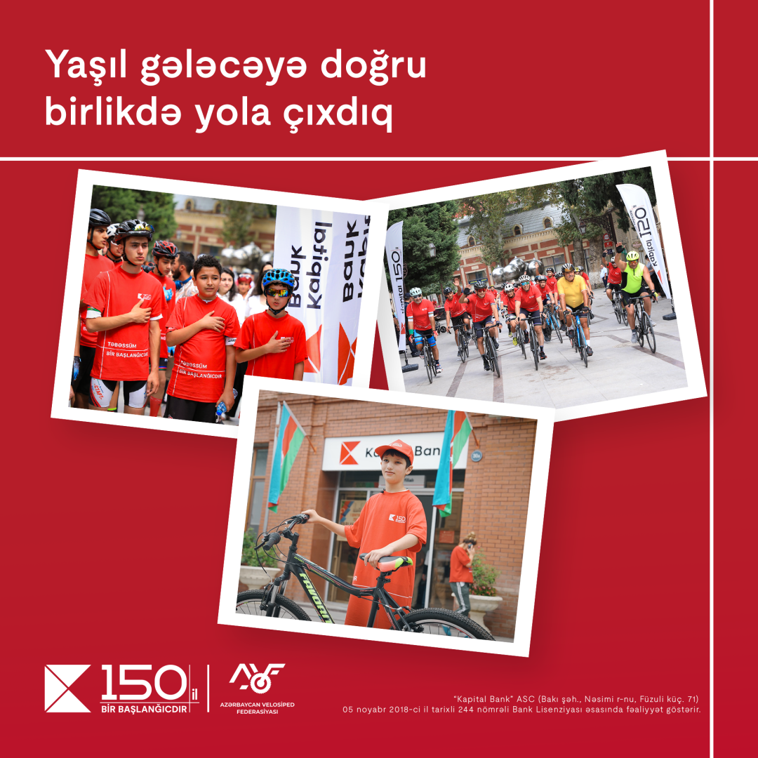 Cycling for a greener future: Celebrating Kapital Bank’s 150th anniversary