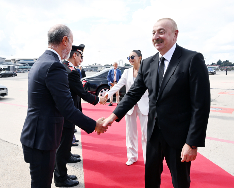 President Ilham Aliyev concludes his working visit to Italy (PHOTO)