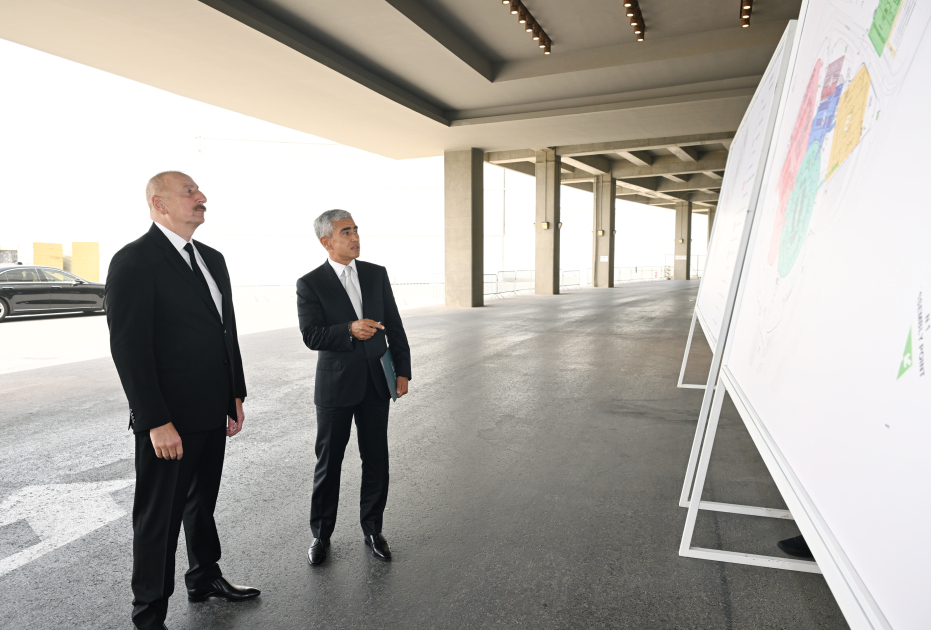 Prezident İlham Əliyev Bakı Olimpiya Stadionunun ərazisində COP29-a hazırlıqla bağlı görülən işlərlə tanış olub (FOTO)