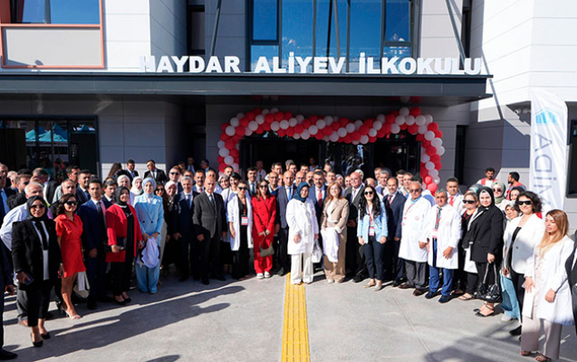 Kahramanmaraşda Heydər Əliyev adına məktəbin açılışı olub (FOTO)