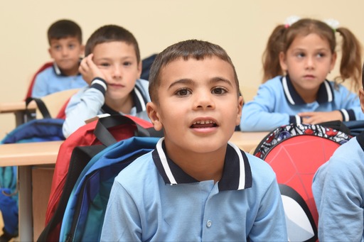 Şamaxının Hacıqədirli kəndində Heydər Əliyev Fondu tərəfindən inşa olunan yeni məktəb binası istifadəyə verilib (FOTO)