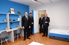 President Ilham Aliyev attends opening of Garabagh University's renovated student dormitory in Khankendi (PHOTO)