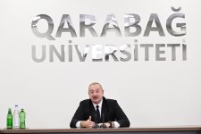 President Ilham Aliyev attends inauguration of renovated Garabagh University (PHOTO/VIDEO)