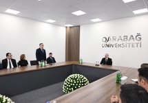 President Ilham Aliyev attends inauguration of renovated Garabagh University (PHOTO/VIDEO)