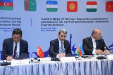 Consultative meeting inks protocol to set Eurasian Transport Route association (PHOTO)