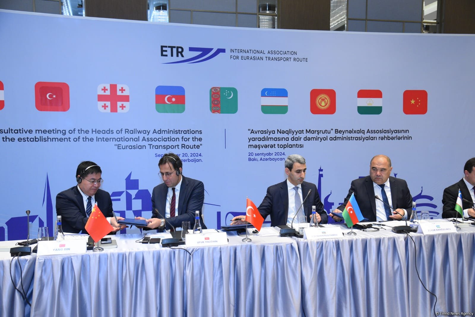 Consultative meeting inks protocol to set Eurasian Transport Route association (PHOTO)