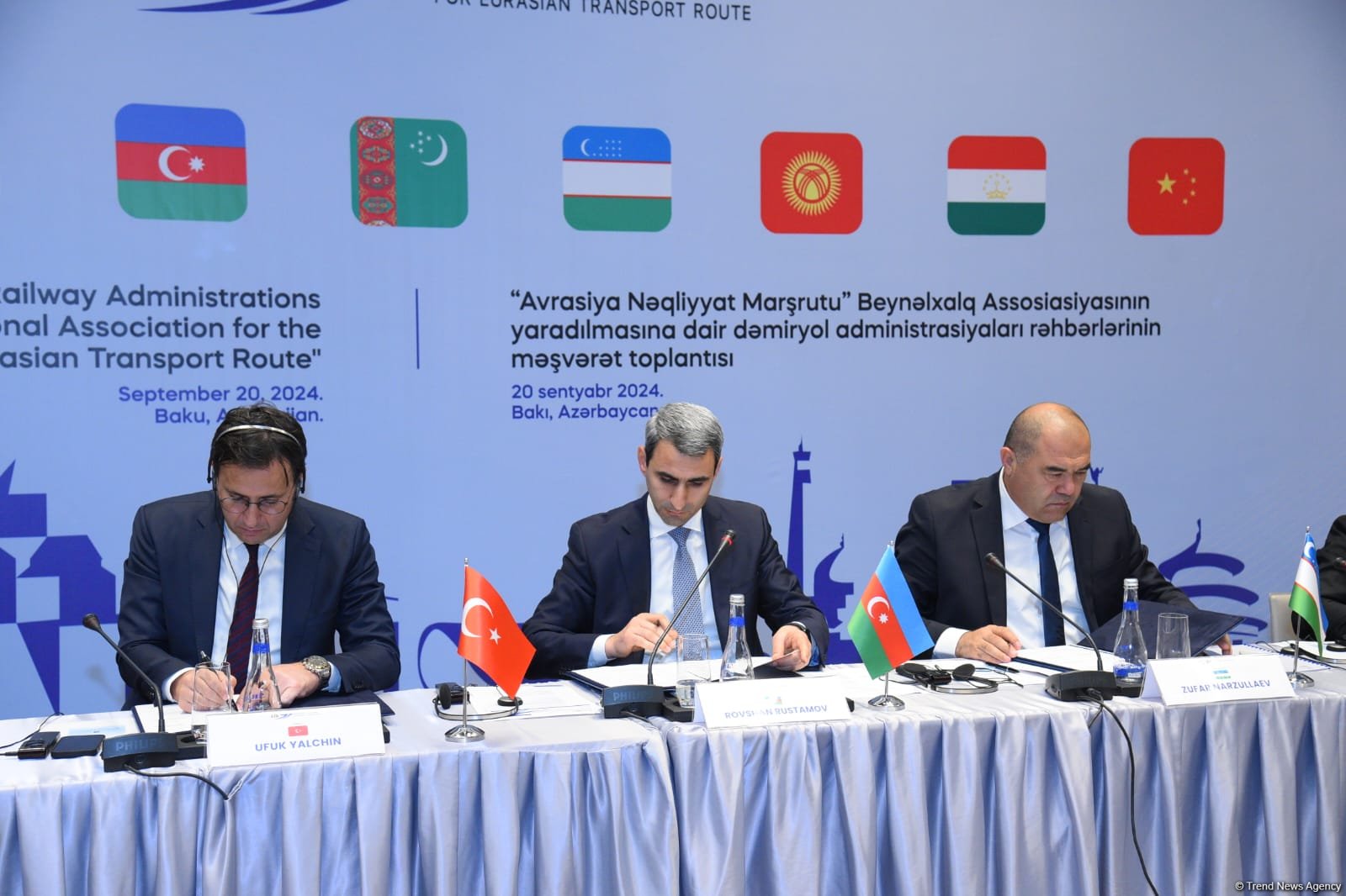 Consultative meeting inks protocol to set Eurasian Transport Route association (PHOTO)