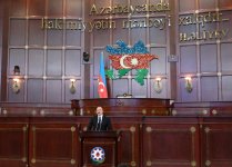 President Ilham Aliyev attends first session of Azerbaijani parliament of 7th convocation (PHOTO/VIDEO)