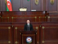 President Ilham Aliyev attends first session of Azerbaijani parliament of 7th convocation (PHOTO/VIDEO)