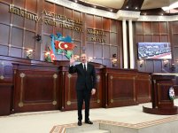 President Ilham Aliyev attends first session of Azerbaijani parliament of 7th convocation (PHOTO/VIDEO)