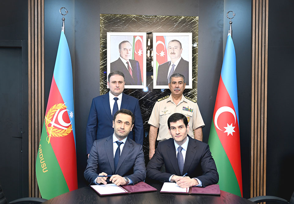 Azerbaijan's MoD, "Azersilah" Defense Industry Holding CJSC ink memorandum of understanding