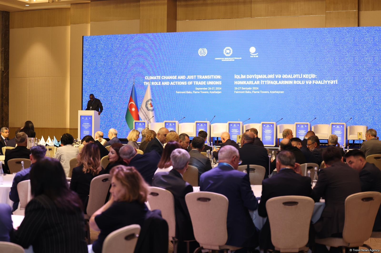 Azerbaijan's Baku hosts int'l conference on "Climate Change and Just Transition: Role and Actions of Trade Unions" (PHOTO)