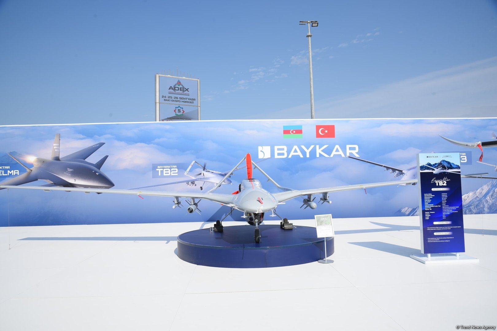 Bayraktar TB2 UAV making waves at Azerbaijan's ADEX expo  (PHOTO)