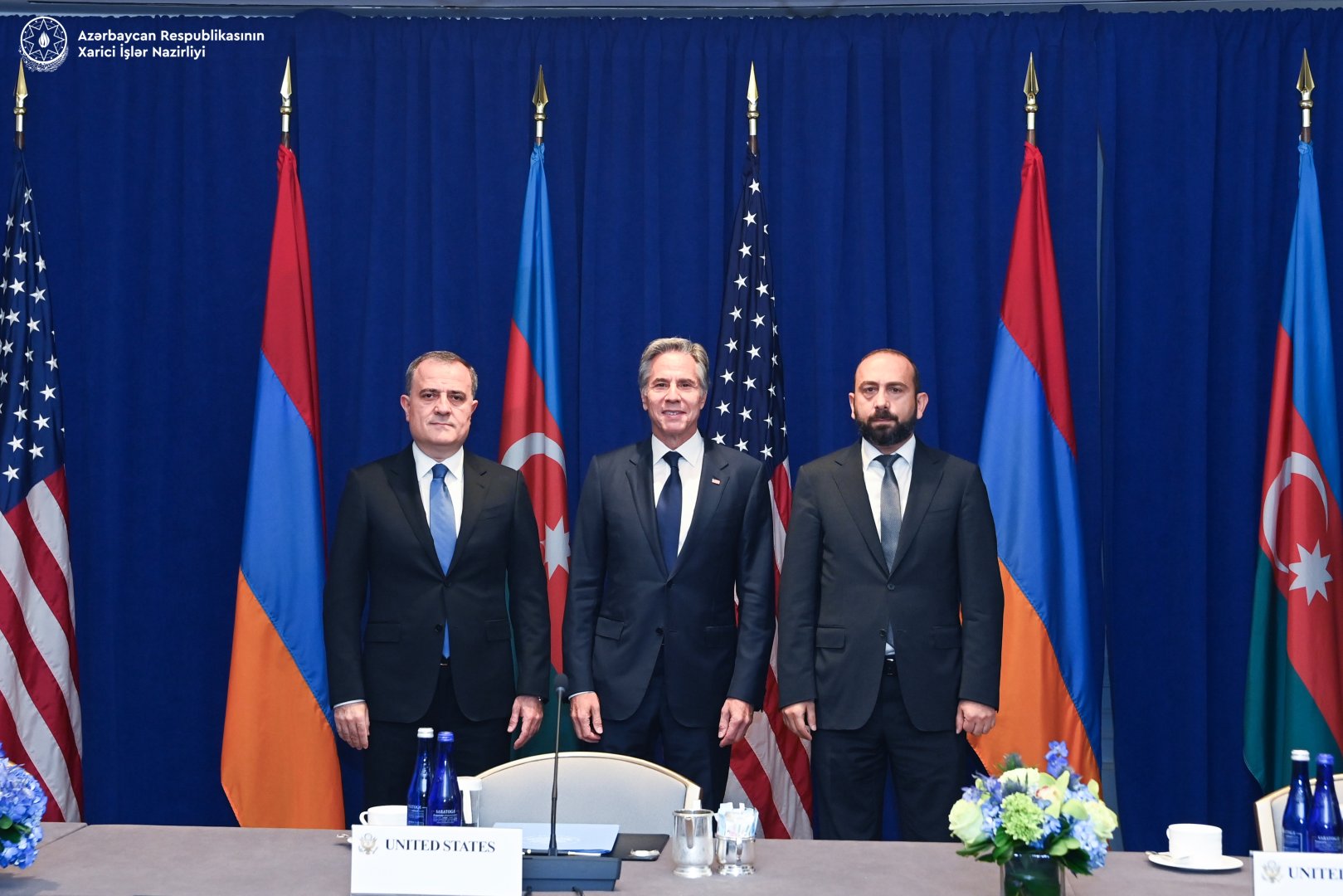 Meeting of Azerbaijani and Armenian FMs with participation of Blinken held in New York (PHOTO)