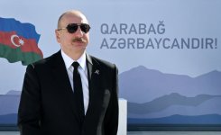 President Ilham Aliyev visits Victory Park (PHOTO/VIDEO)