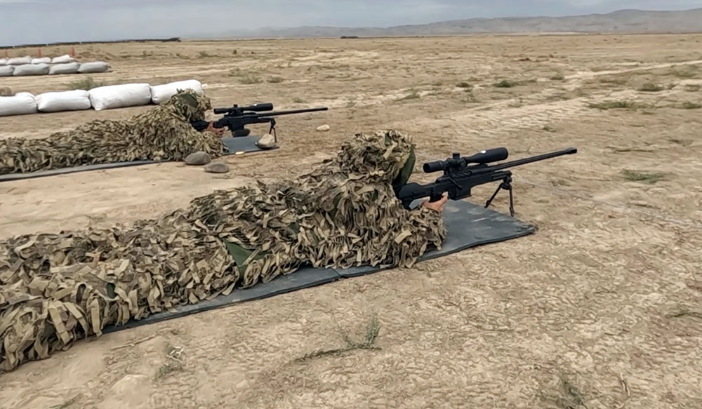 Azerbaijani Army conducts practical shooting exercises from sniper rifles (VIDEO)