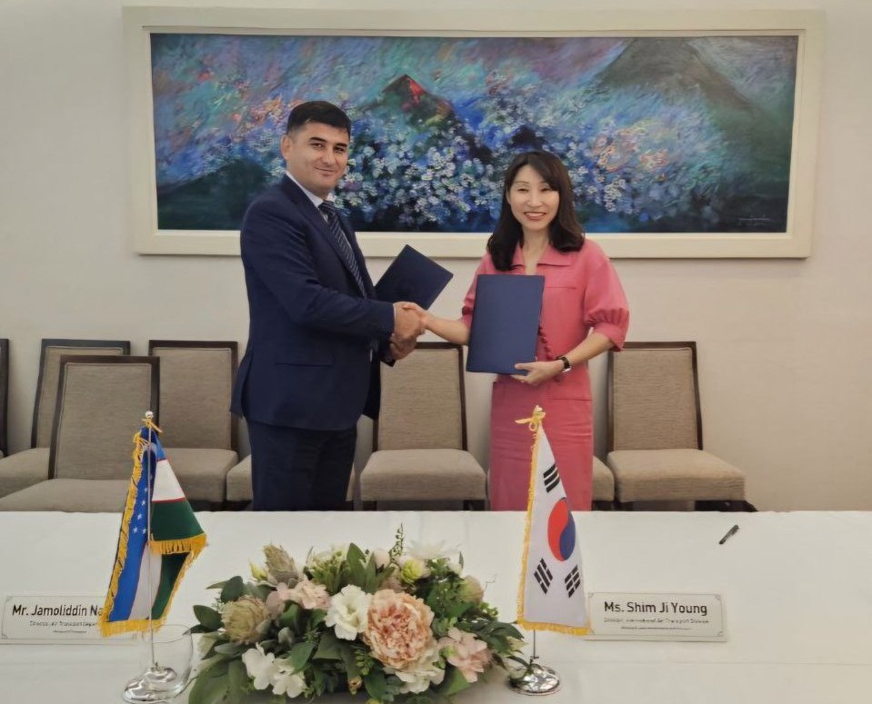 Uzbek, South Korean aviation administrations sign MoU