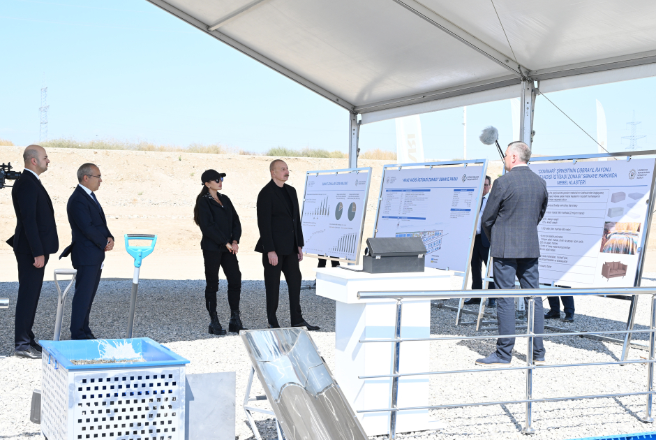 President Ilham Aliyev, First Lady Mehriban Aliyeva attend groundbreaking ceremony for new enterprises in Araz Valley Economic Zone Industrial Park (PHOTO/VIDEO)