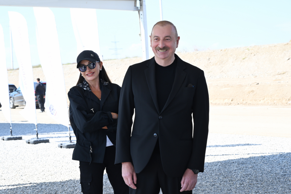 President Ilham Aliyev, First Lady Mehriban Aliyeva attend groundbreaking ceremony for new enterprises in Araz Valley Economic Zone Industrial Park (PHOTO/VIDEO)