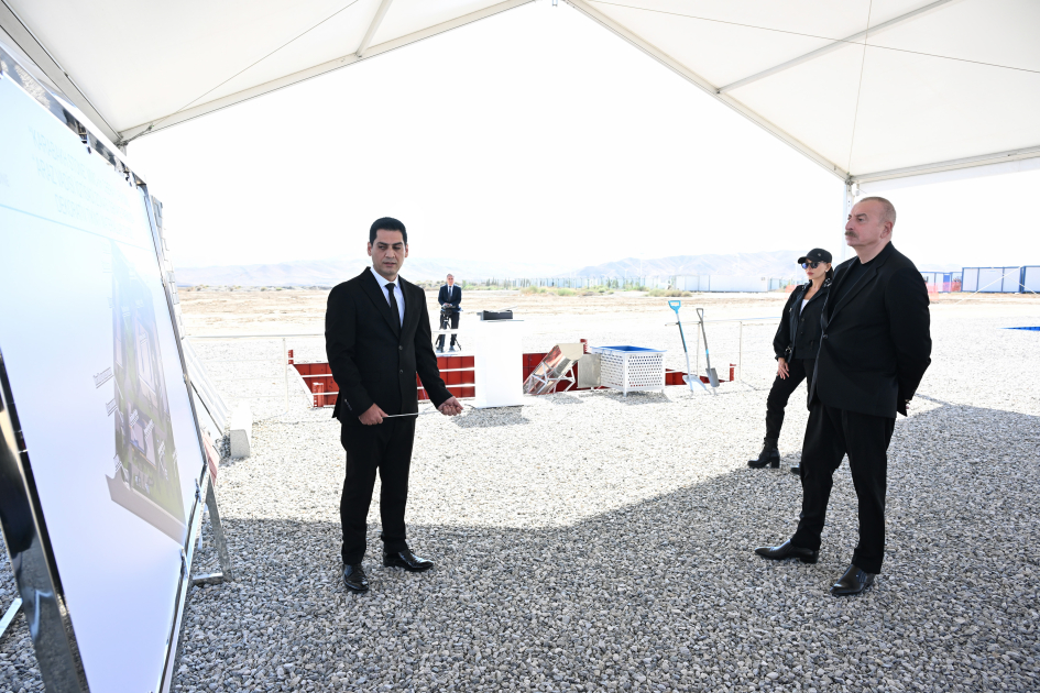 President Ilham Aliyev, First Lady Mehriban Aliyeva attend groundbreaking ceremony for new enterprises in Araz Valley Economic Zone Industrial Park (PHOTO/VIDEO)