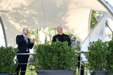 President Ilham Aliyev views construction site of 104-apartment residential complex in Zangilan (PHOTO/VIDEO)