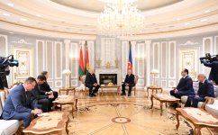 Azerbaijan, Belarus negotiate prospects of bilateral cooperation (PHOTO)