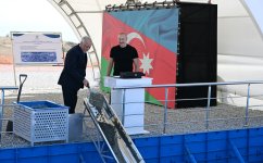 President Ilham Aliyev lays foundation stone for non-alcoholic beverage production complex in Jabrayil (PHOTO/VIDEO)